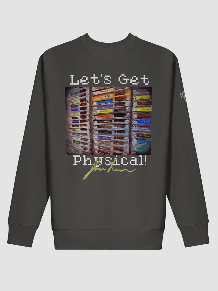 "Let's Get Physical!" Stacked Retro Gaming Cartridges Sweatshirt product image (2)