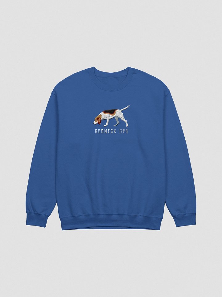 Redneck GPS Sweatshirt (Embroidered) of a Treeing Walker Coonhound product image (6)
