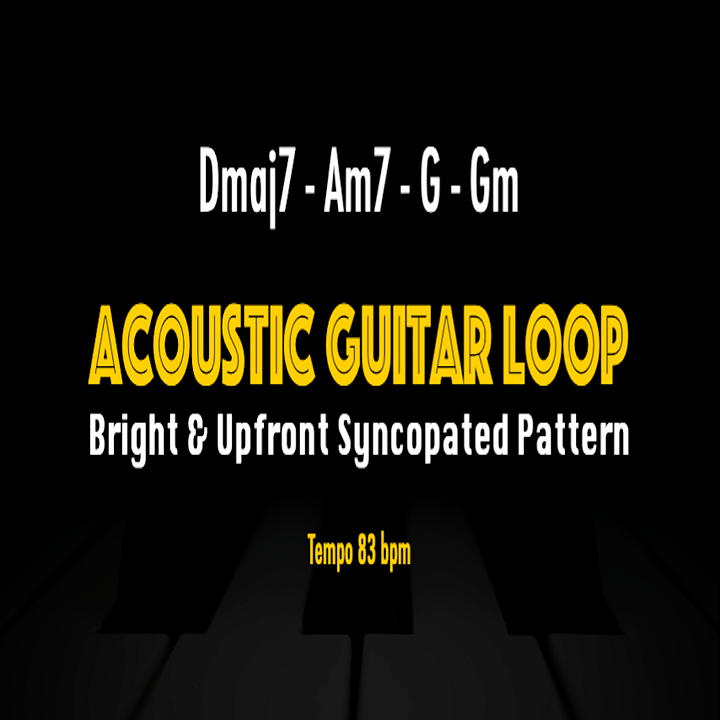 (Guitar Loop) Dmaj7 - Am7 - G - Gm | Solo Practice Backing Track product image (1)