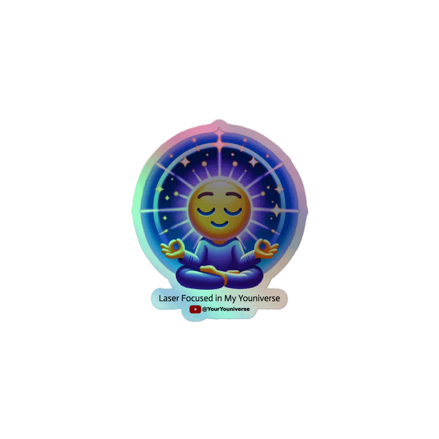 Laser Focused in My Youniverse Holographic Sticker Sheet product image (1)