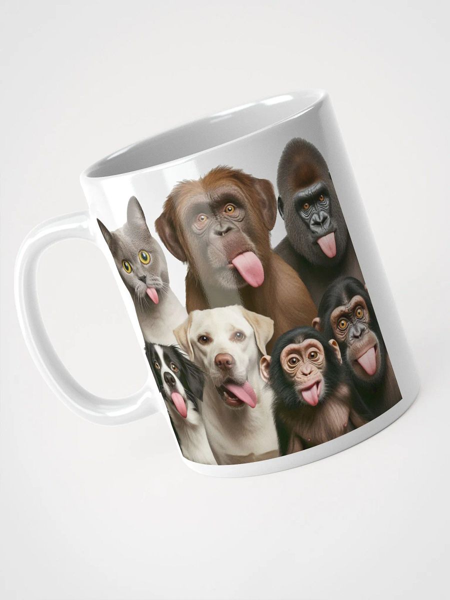 Rude Animal Group #Humorous Glossy Mug - White product image (3)