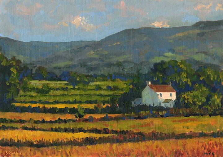 250807 Irish Country Scene. Original Oils Study product image (1)