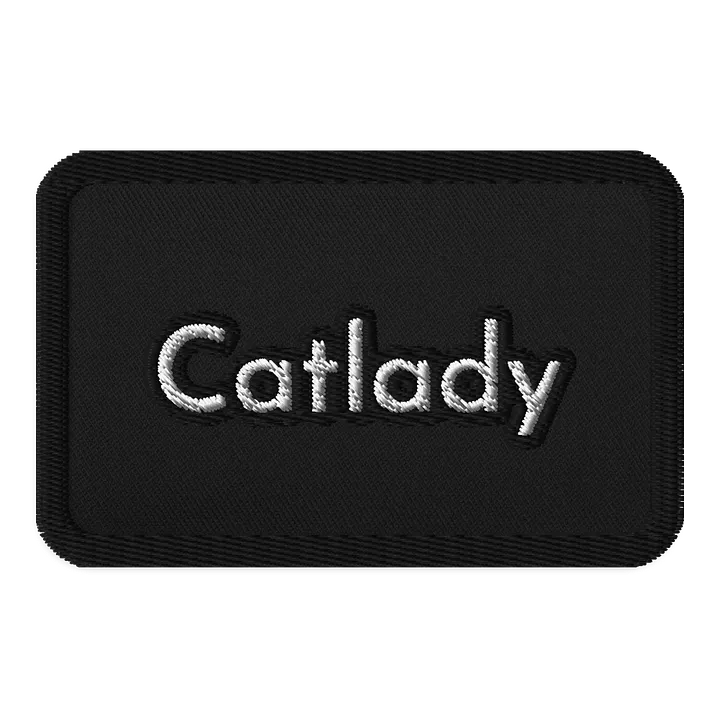 Catlady Embroidered Patch product image (1)