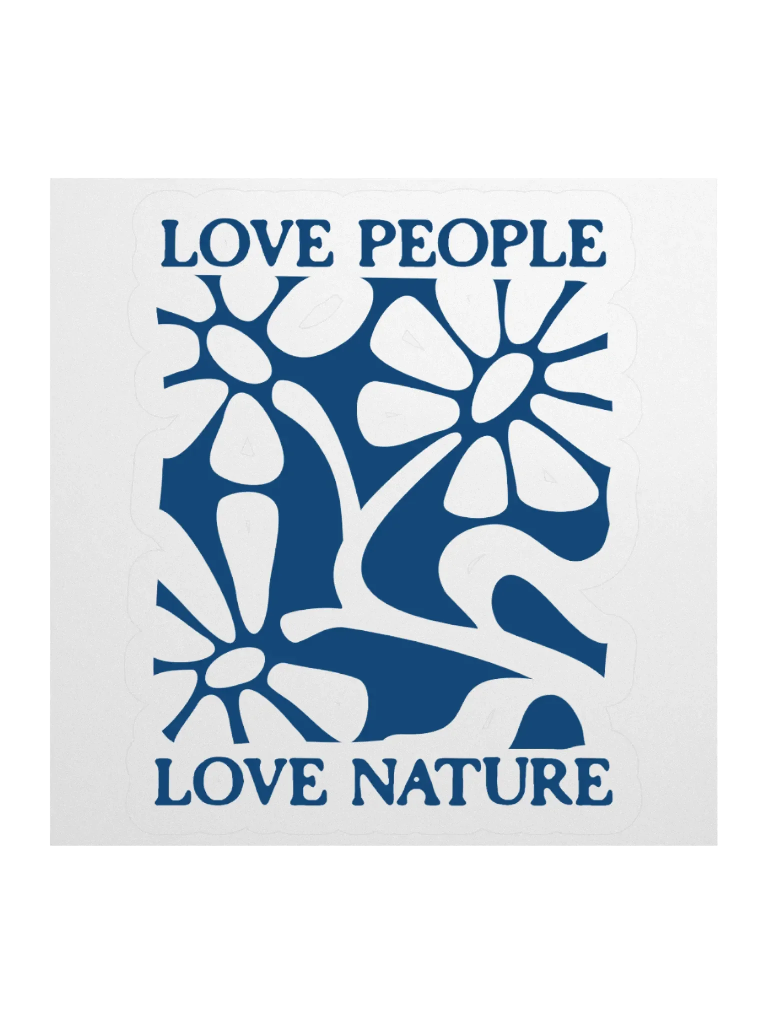 Love People Love Nature Kiss Cut Stickers product image (1)