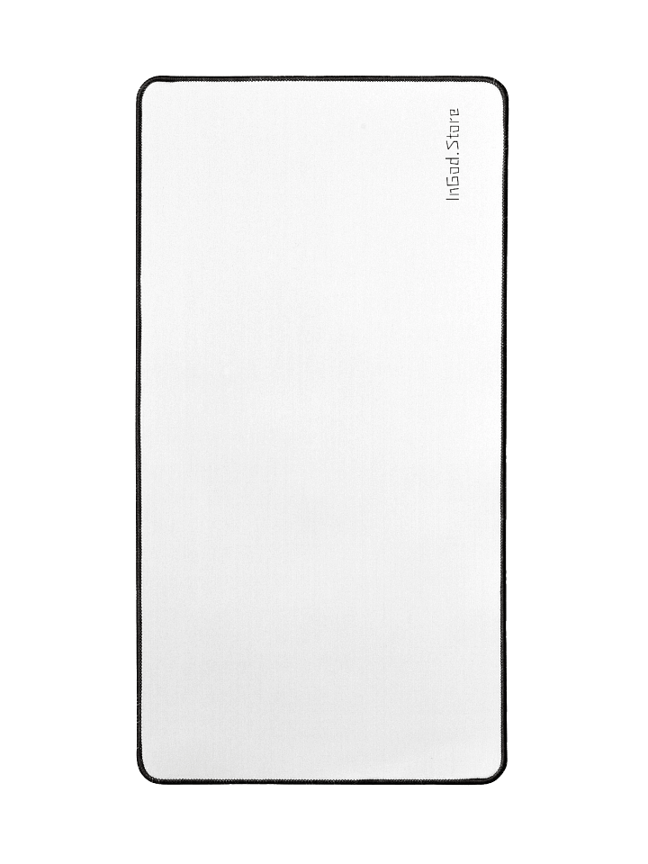 "Sacred Space" Desk Mat - Minimalist White Writing Mat with Scripture Inspiration, Faith-Based Office Accessory for Christian Work & Study product image (2)
