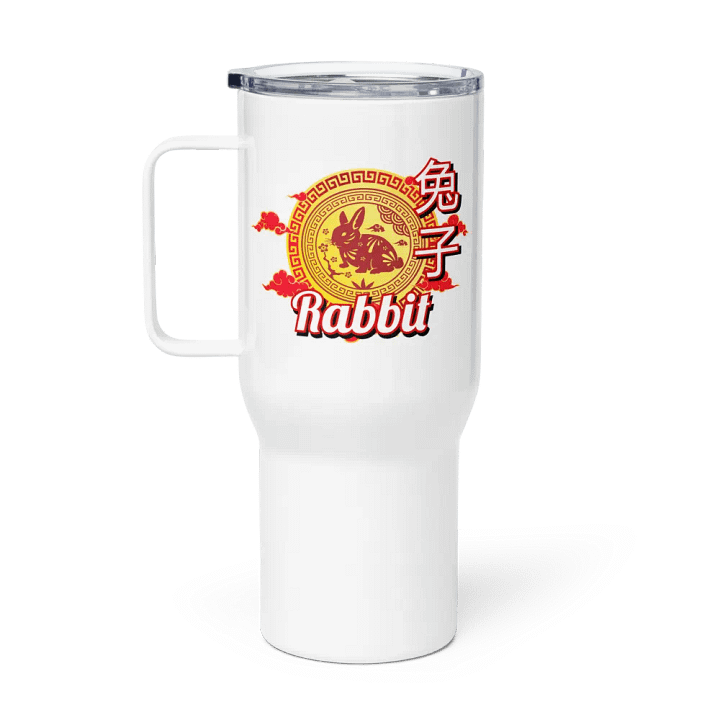 Rabbit Chinese Zodiac - Travel Mug w/ Handle product image (1)