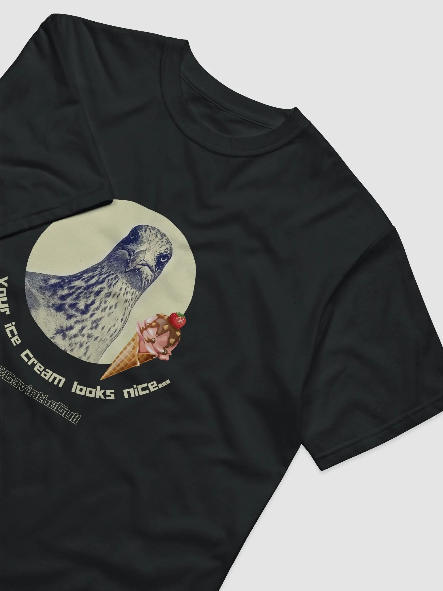 Gavin the Gull - Your ice cream looks nice... Eco T-shirt product image (3)
