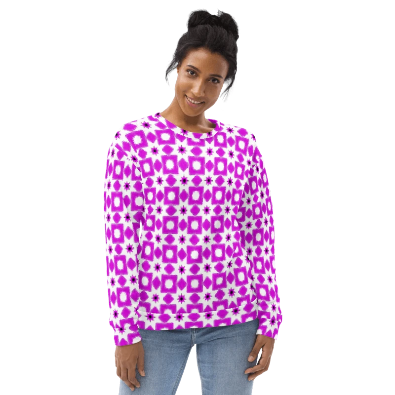 Abstract Fun Pattern Unisex All Over Print Sweatshirt product image (8)