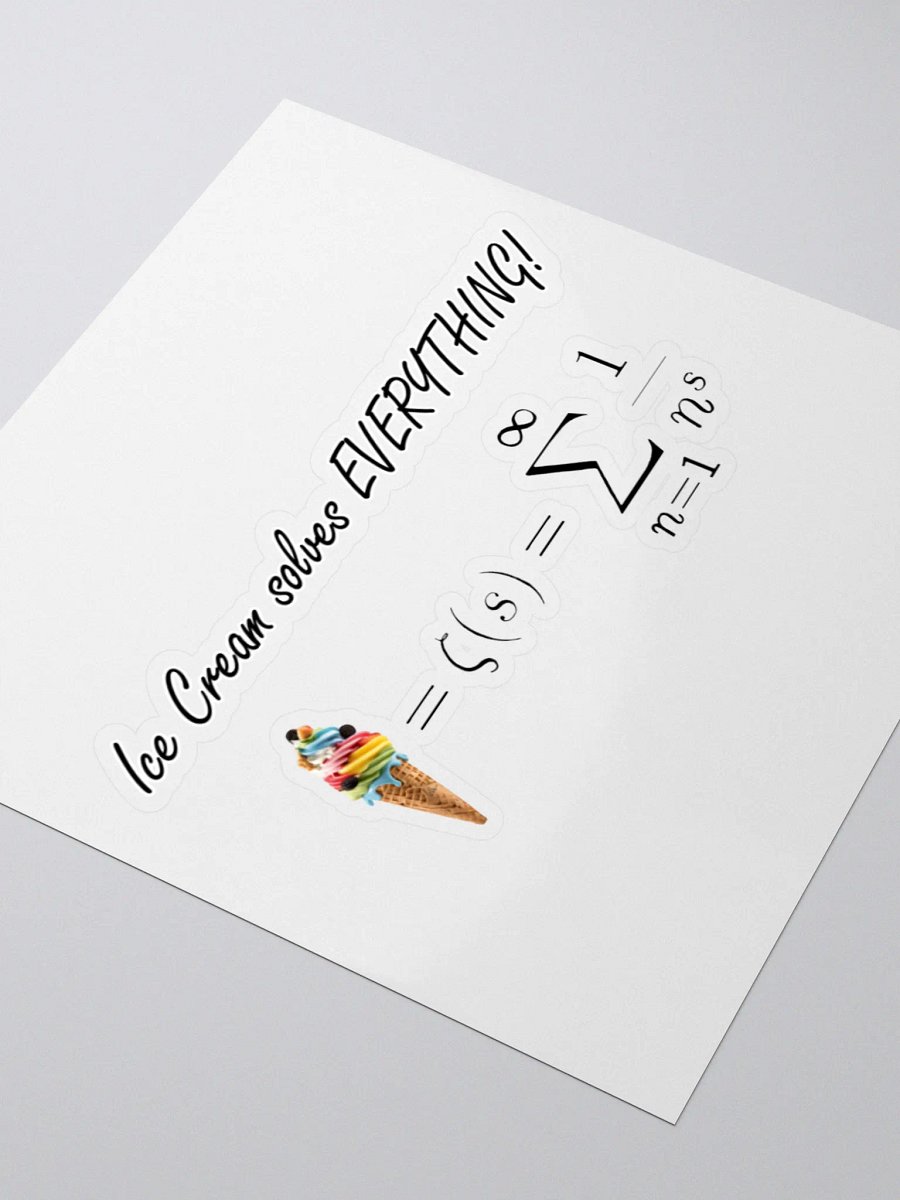 Ice Cream Solves Everything! STICKER product image (7)