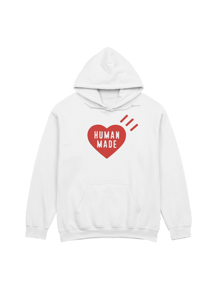 Human Made Red Heart White Sweat Hoodie product image (1)