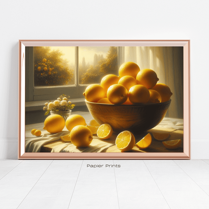 Still Life with Lemons - Oil Painting product image (2)