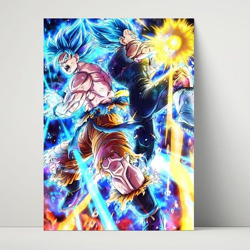 🔥 This brand-new Goku & Vegeta Blue Duo metal print just dropped — pure Saiyan energy blasting right off the wall. Perfect fo...