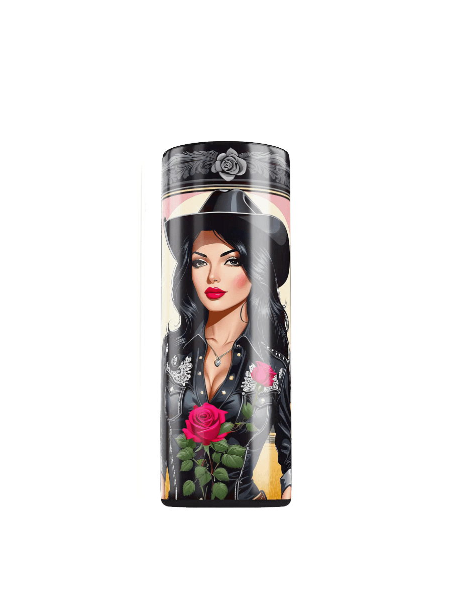 Beautiful Cowgirl 20 oz Skinny Stainless Steel Tumbler - v5 product image (1)