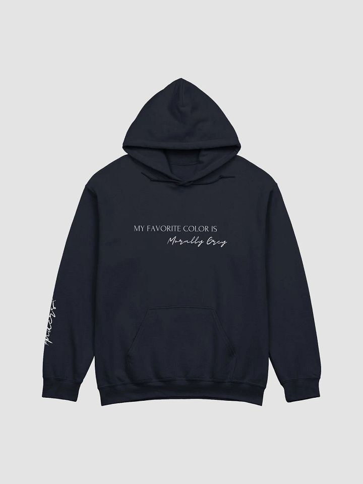 Morally Grey Hoodie White Font - Anders product image (1)