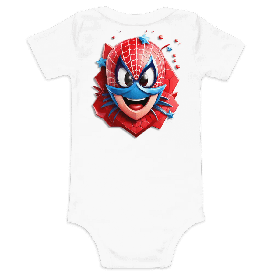 Smiling Spiderman Baby Short Sleeve One Piece product image (2)
