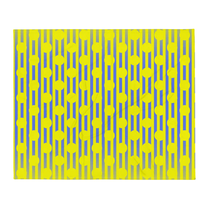 Yellow Polkadots and Stripes Throw Blanket product image (13)