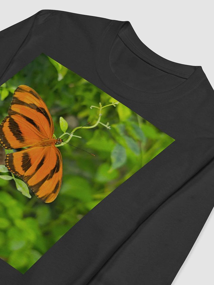 Banded Orange Longwing Tropical Butterfly Unisex Long Sleeve T-Shirt product image (1)