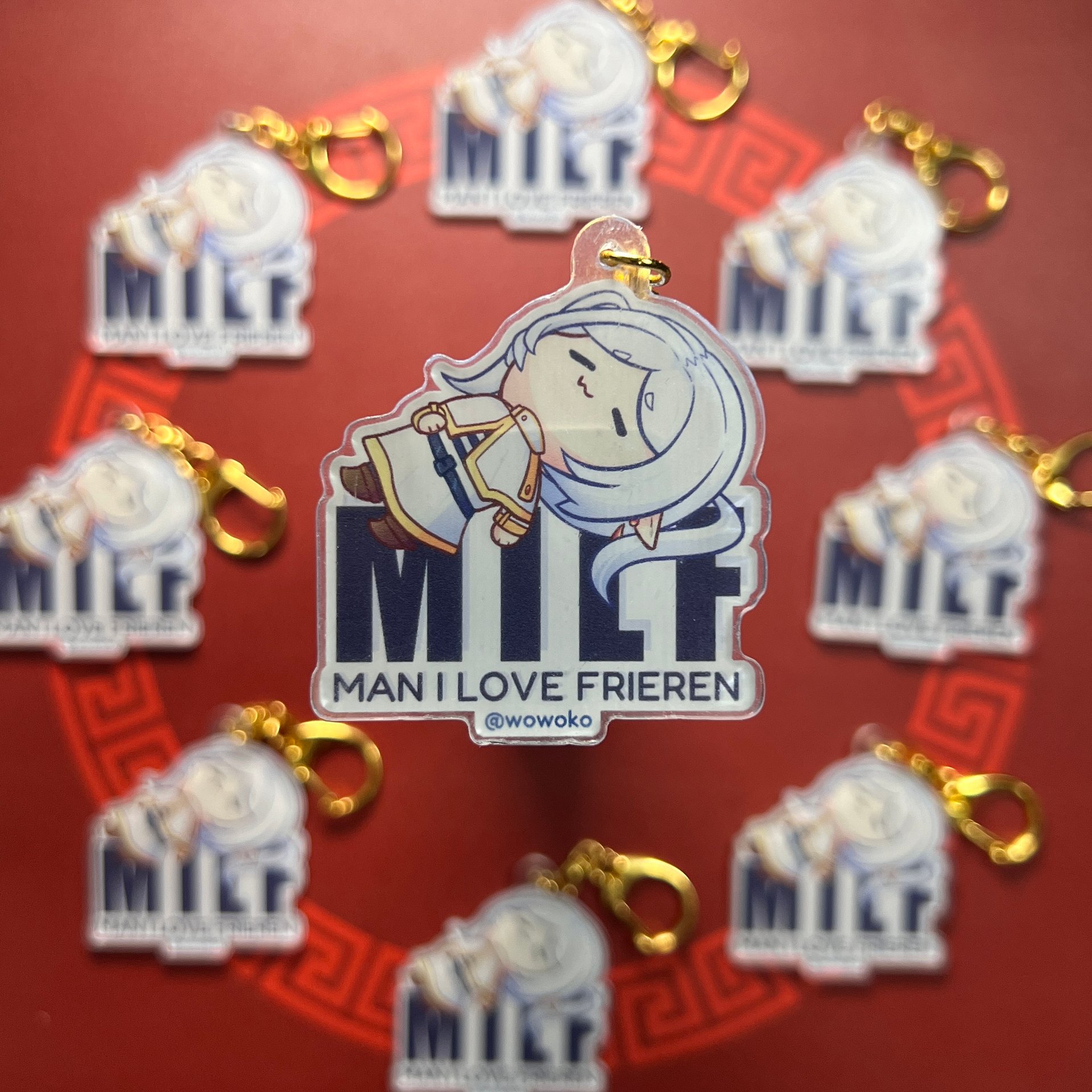 MILF Man I love Frieren - Acrylic Charm product image (1)