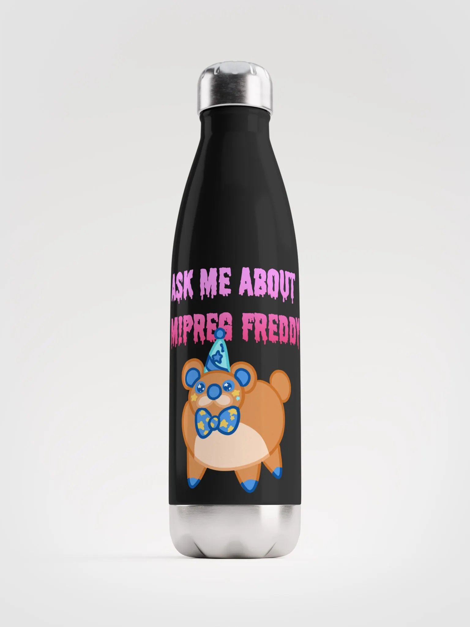 ask me about M!Preg Freddy water bottle product image (1)