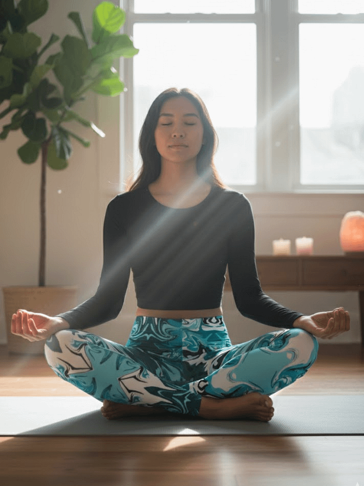 Blue Swirl Leggings product image (1)