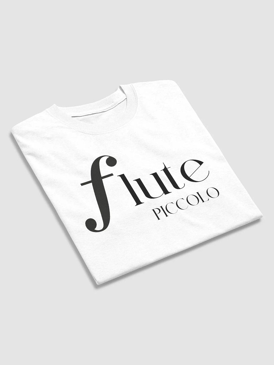 Forte Flute Tee -Black Letters - Piccolo - Unisex product image (3)