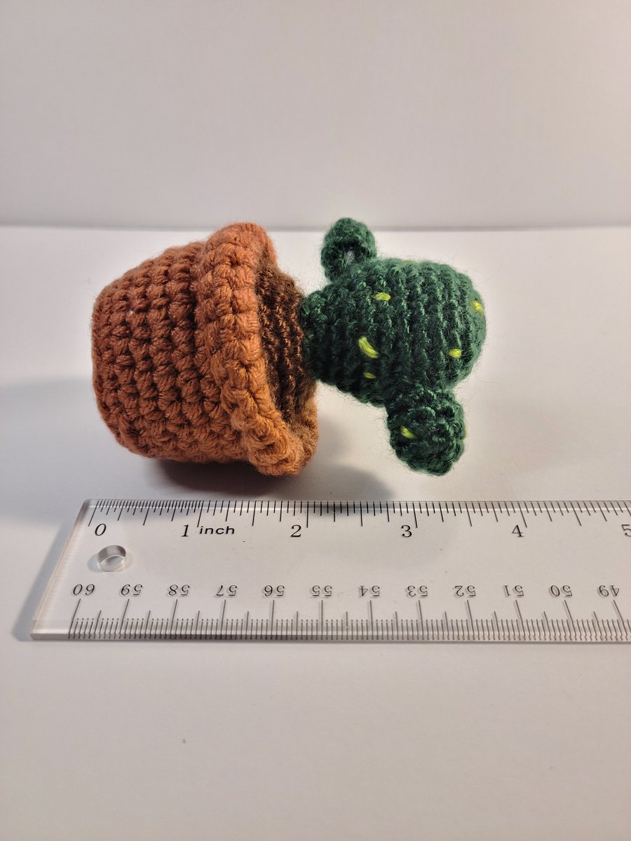 Handmade Amigurumi Mini Cactus Stuffed Animal product image (2)