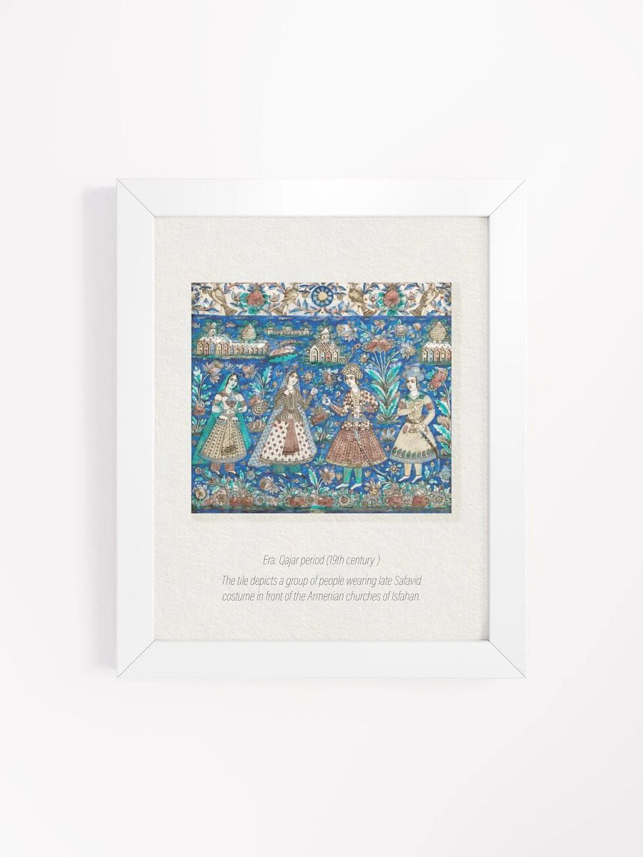 Antique Wall Art - Persian Tile - Persian Art - Middle Eastern Art- Vintage Designs - Home Decor - Historical Art product image (15)