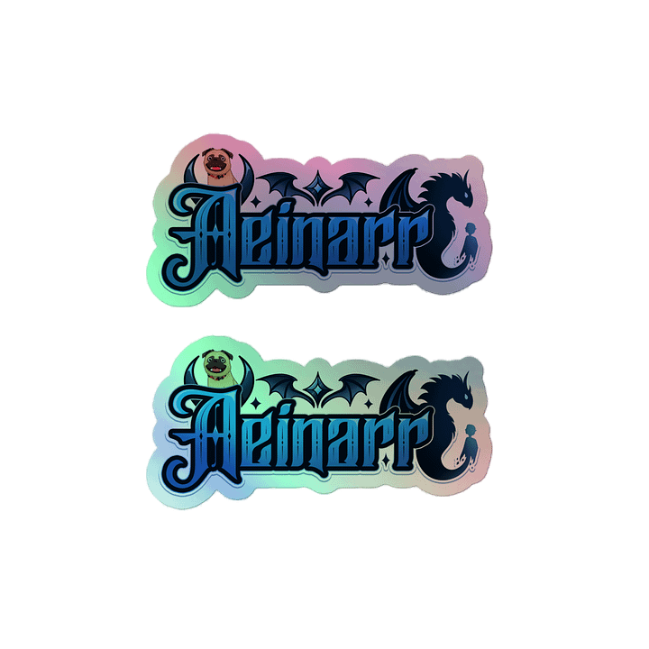 Aeinarr Logo Holographic Sticker Sheet product image (2)