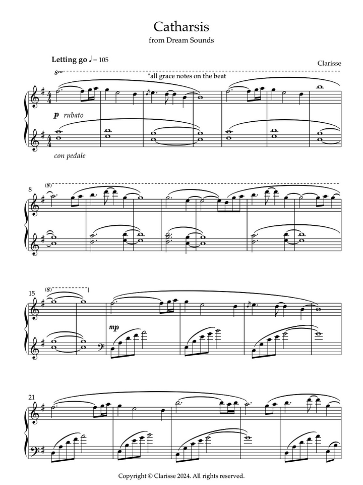 Catharsis - Sheet Music product image (1)