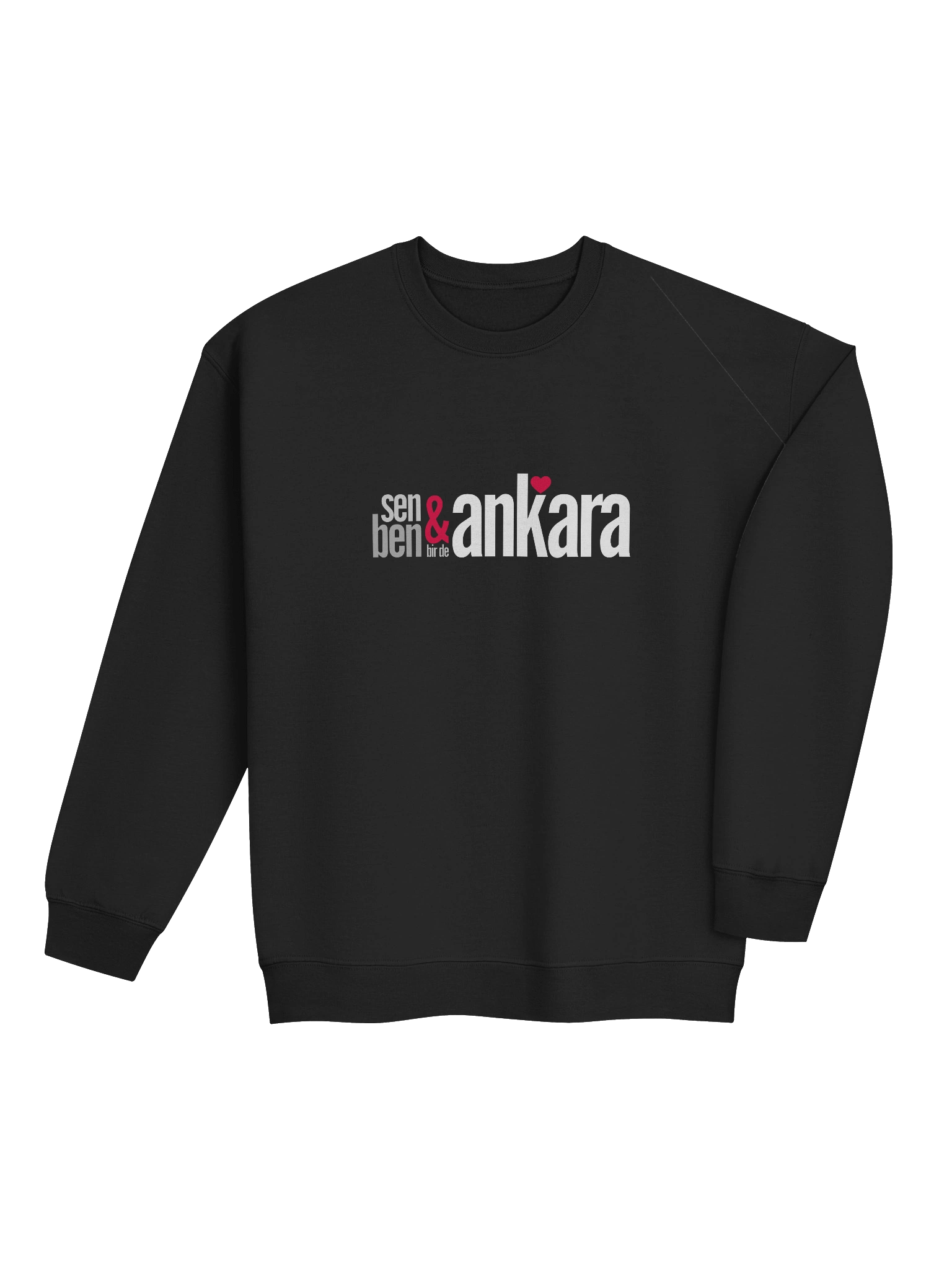 Ankara'da Aşk Sıcaklığı: Sen & Ben Bir de Ankara | Gildan Crewneck Sweatshirt Klasik product image (4)
