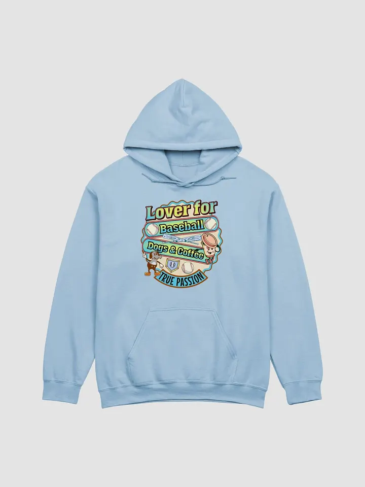 Lover for Baseball Dogs And Coffee Hoodie product image (5)