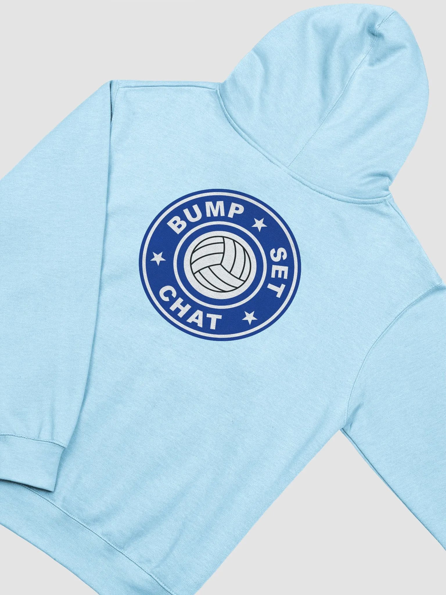 Bump Set Chat Hoodie with Blue Logo on the back product image (19)