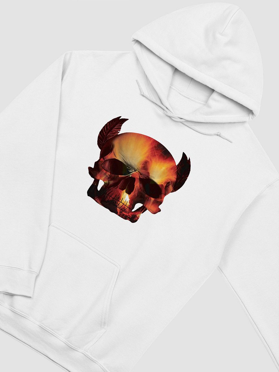 Skull with Fire Inside Skull, skulls, skull art design, skeleton, skull and bones, scary, skull tattoo, artistic skull, human skull, dark skull, bones, Halloween product image (3)