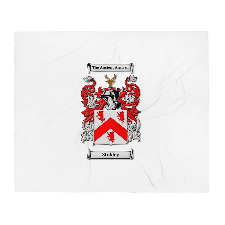 Stokley Family Crest - Throw Blanket product image (1)