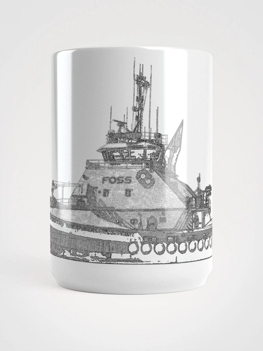FOSS Tugboat Sketch Glossy Mug 15oz product image (5)