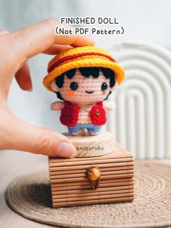 Straw Hat Pirate Boy - Finished Doll product image (3)