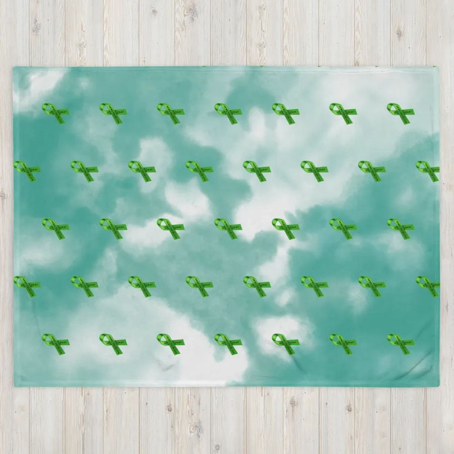 Green Ribbon Awareness Blanket product image (4)