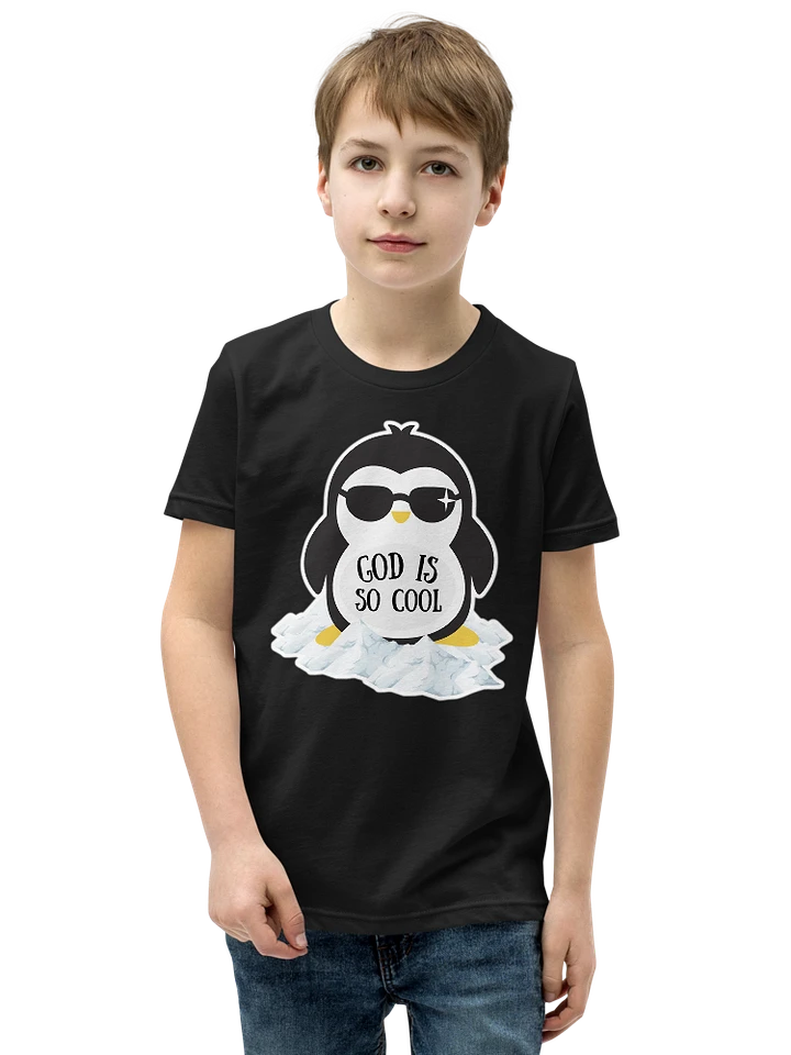 God Is So Cool Penguin Kids T-Shirt product image (1)