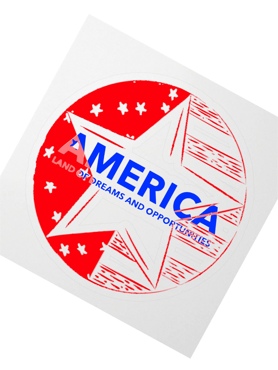 American Dream Kiss Cut Stickers product image (2)