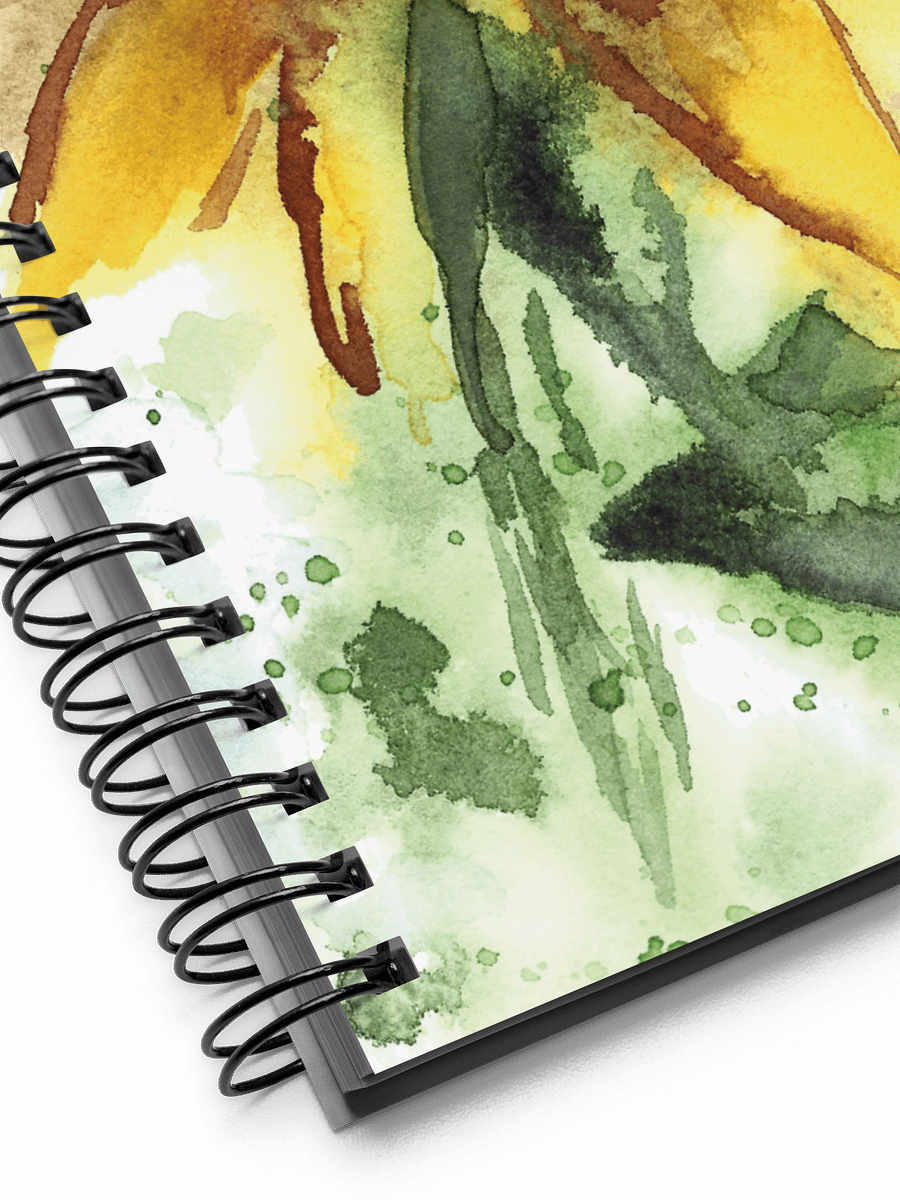 Watercolor Sunflower Print Notebook product image (3)