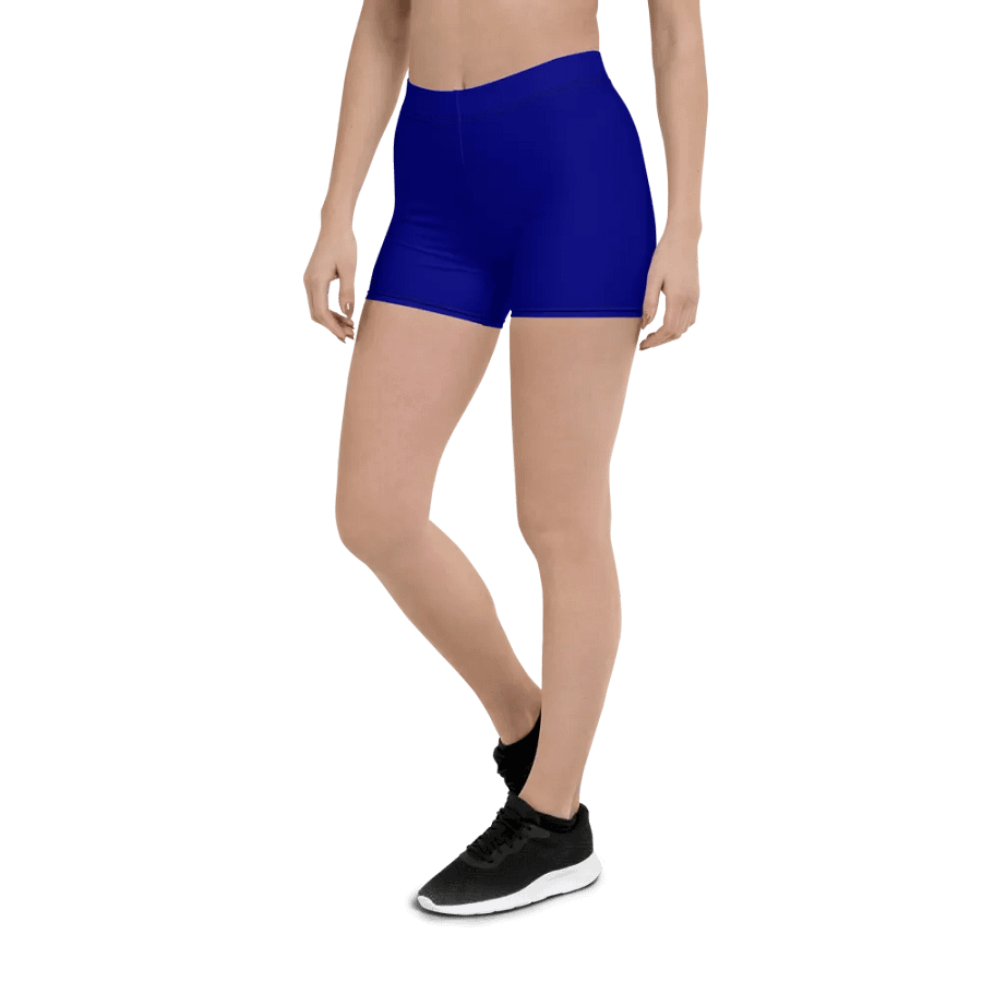 Plain Color Navy Blue Bike Shorts product image (5)