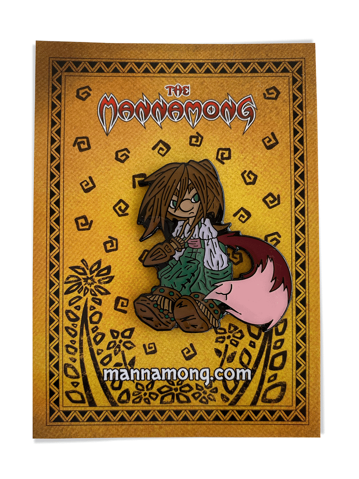 Kali Teal Enamel Pin | The Mannamong Collectible Comic Pin product image (1)