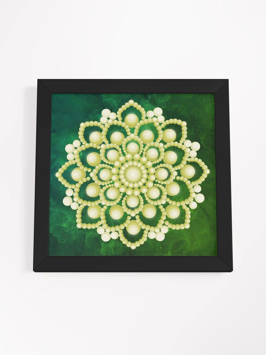 Yellow Flower Mandala Framed High-Quality Matte Poster product image (4)