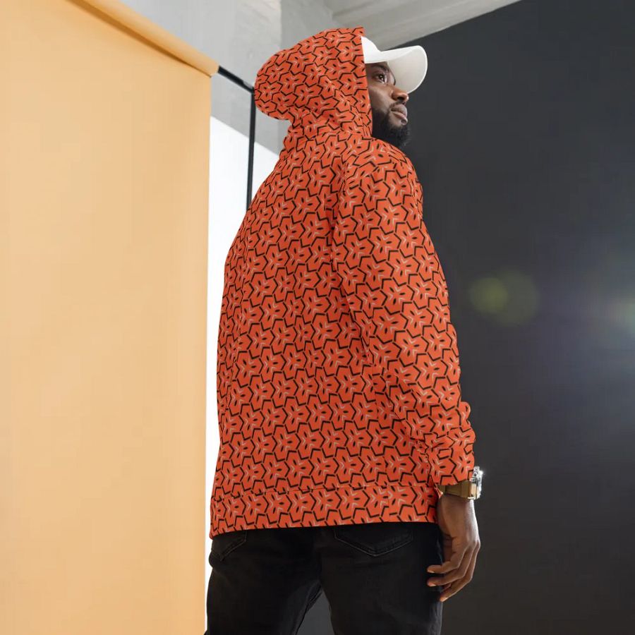 Onyx & Ember Geometric Allover Print Hoodie for Men and Women product image (4)