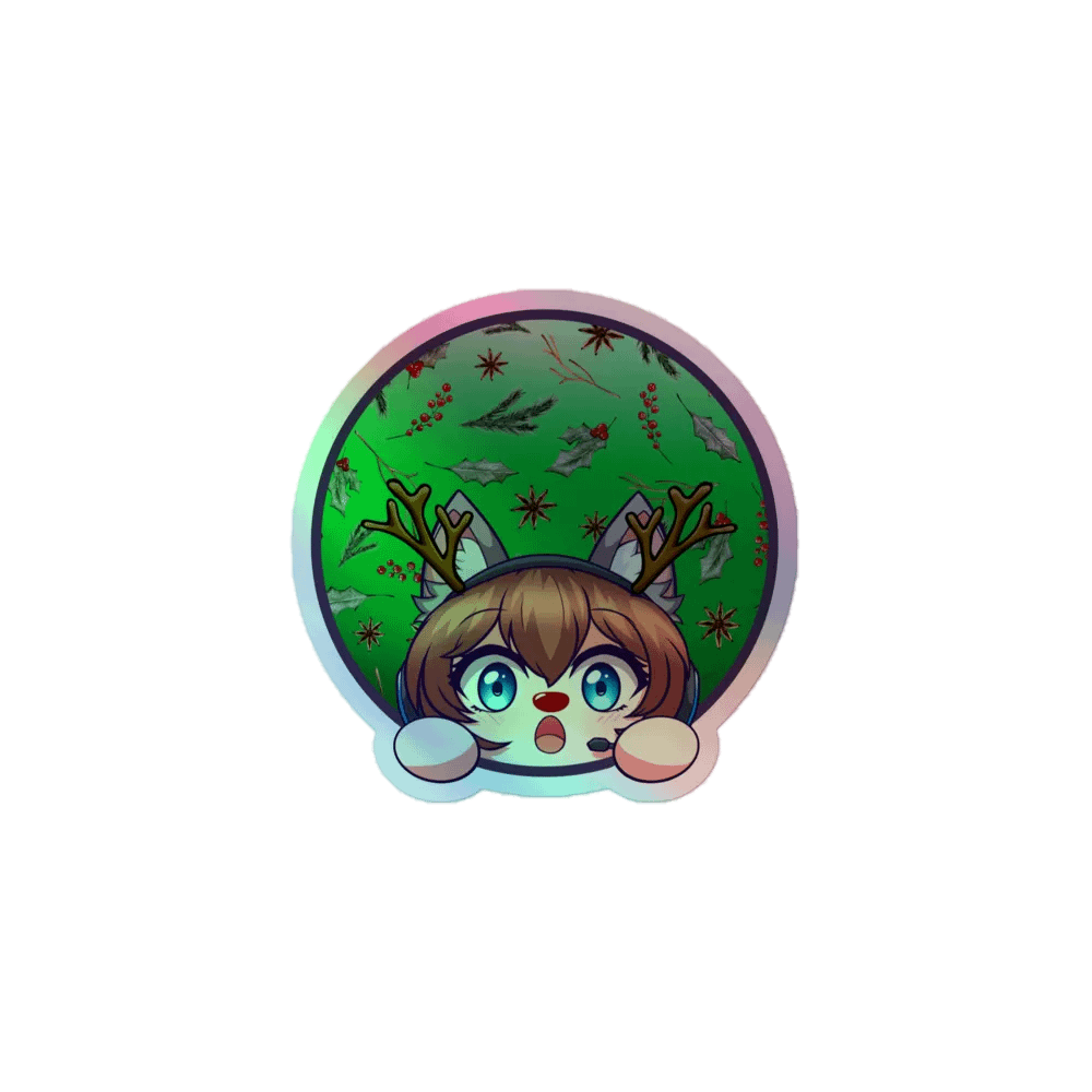 Rudolph Cat Sticker product image (1)