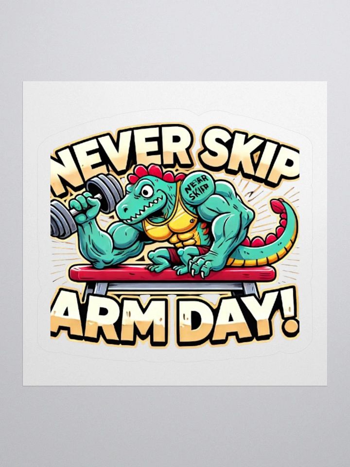 Muscle Dino Arm Day Stickers product image (1)