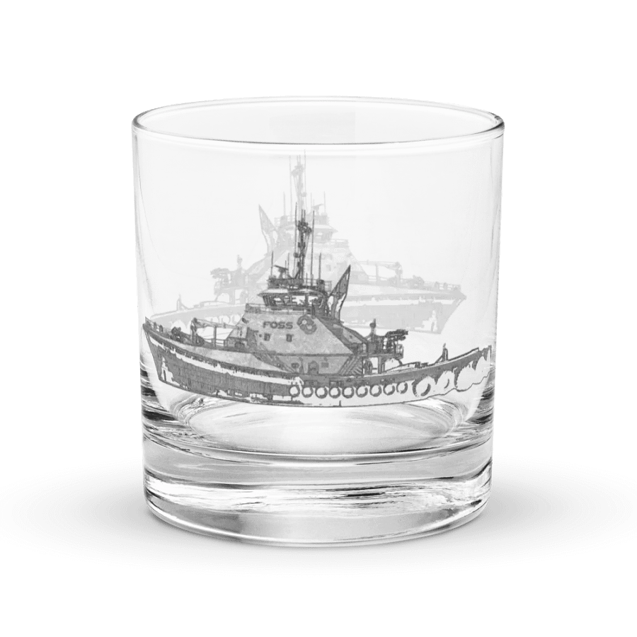 Foss tug Rocks Glass 10.5oz product image (3)