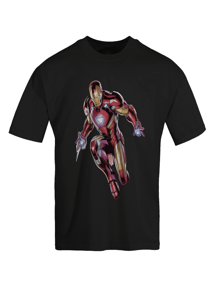Iron Man Repulsor Eclipse Oversized Faded T-Shirt product image (1)