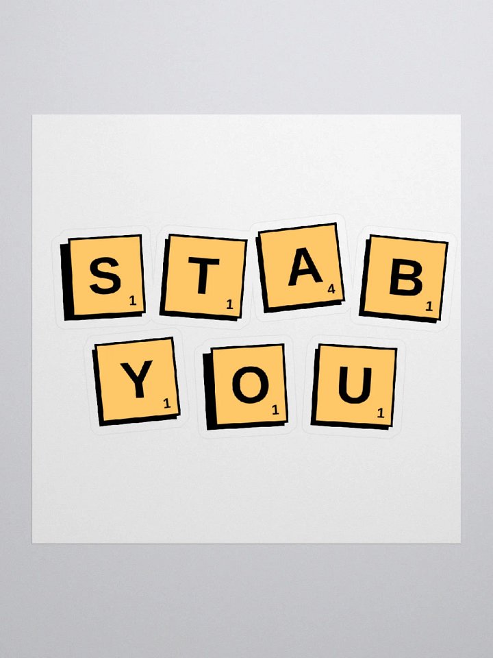 STAB YOU STICKER product image (1)