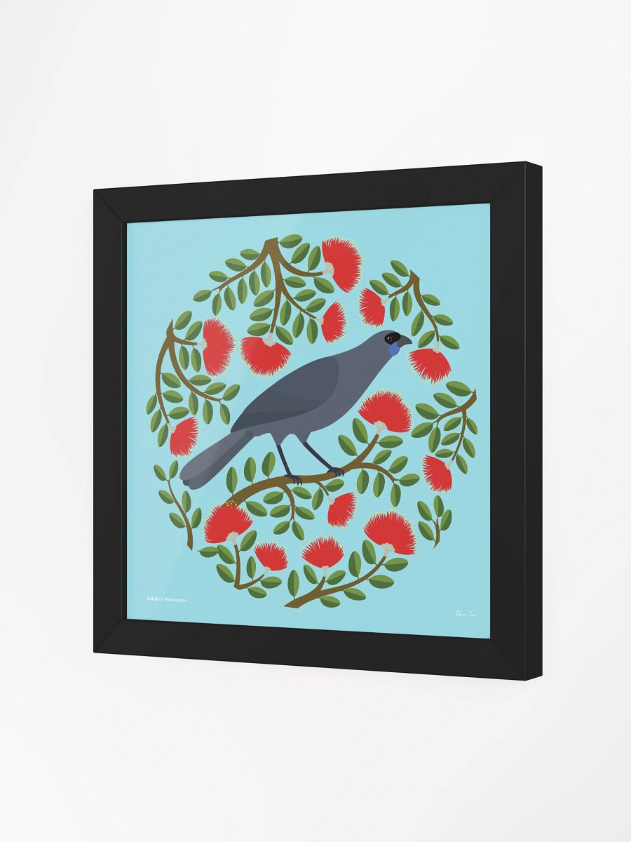 Kōkako in Pōhutukawa Framed Wall Art product image (19)